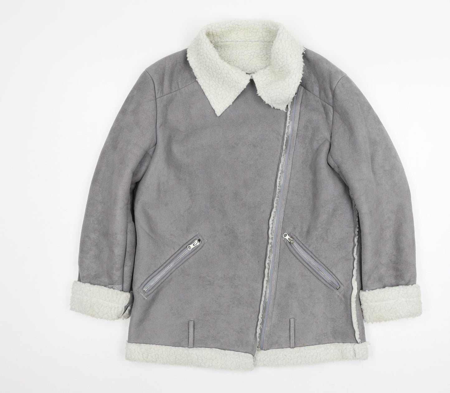 Womens UK Size S Preworn Grey Jacket