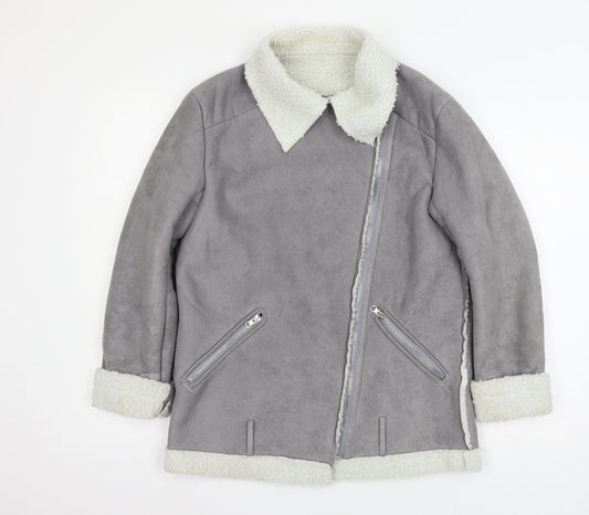 Womens UK Size S Preworn Grey Jacket