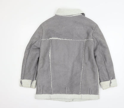 Womens UK Size S Preworn Grey Jacket
