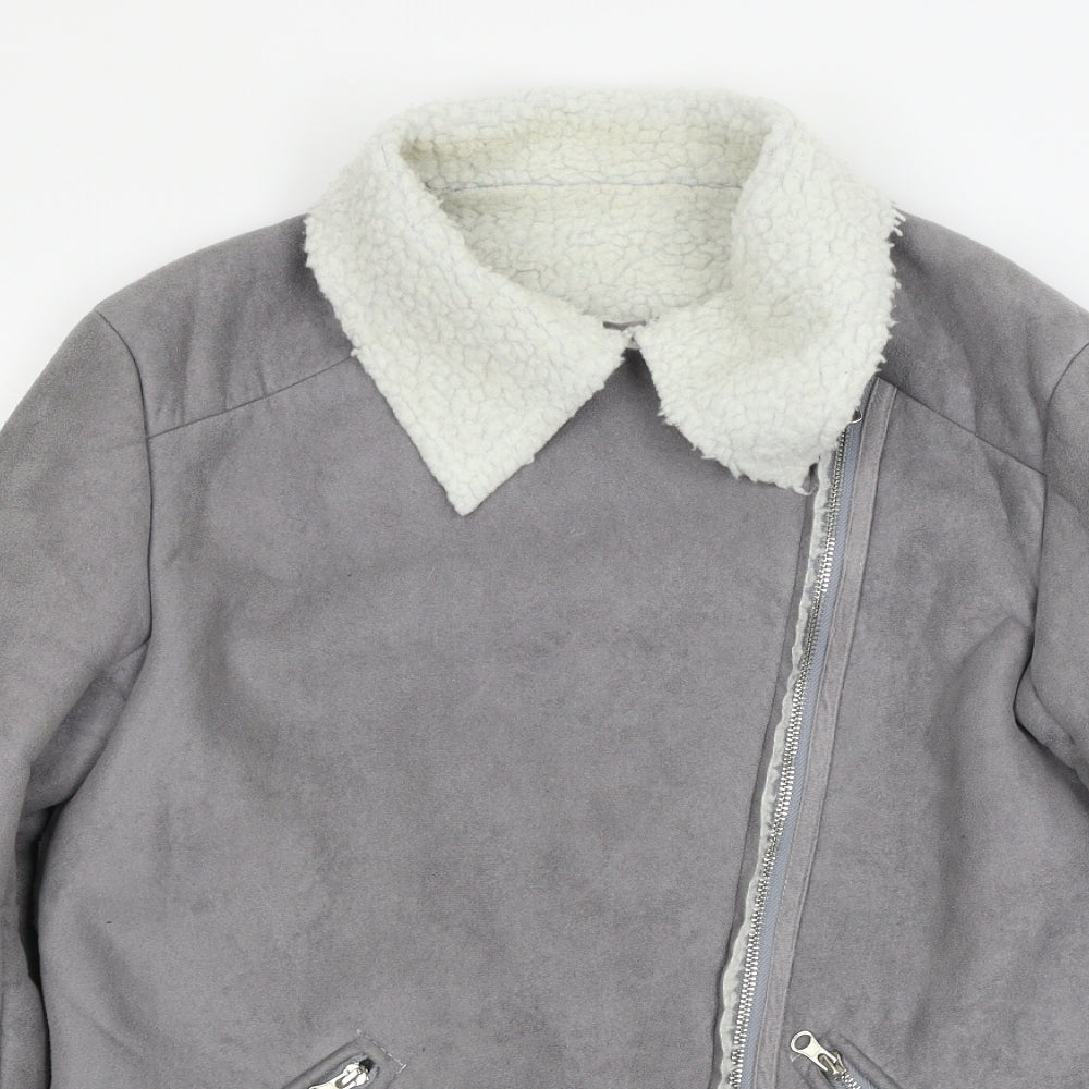 Womens UK Size S Preworn Grey Jacket