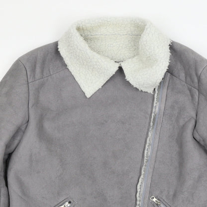 Womens UK Size S Preworn Grey Jacket