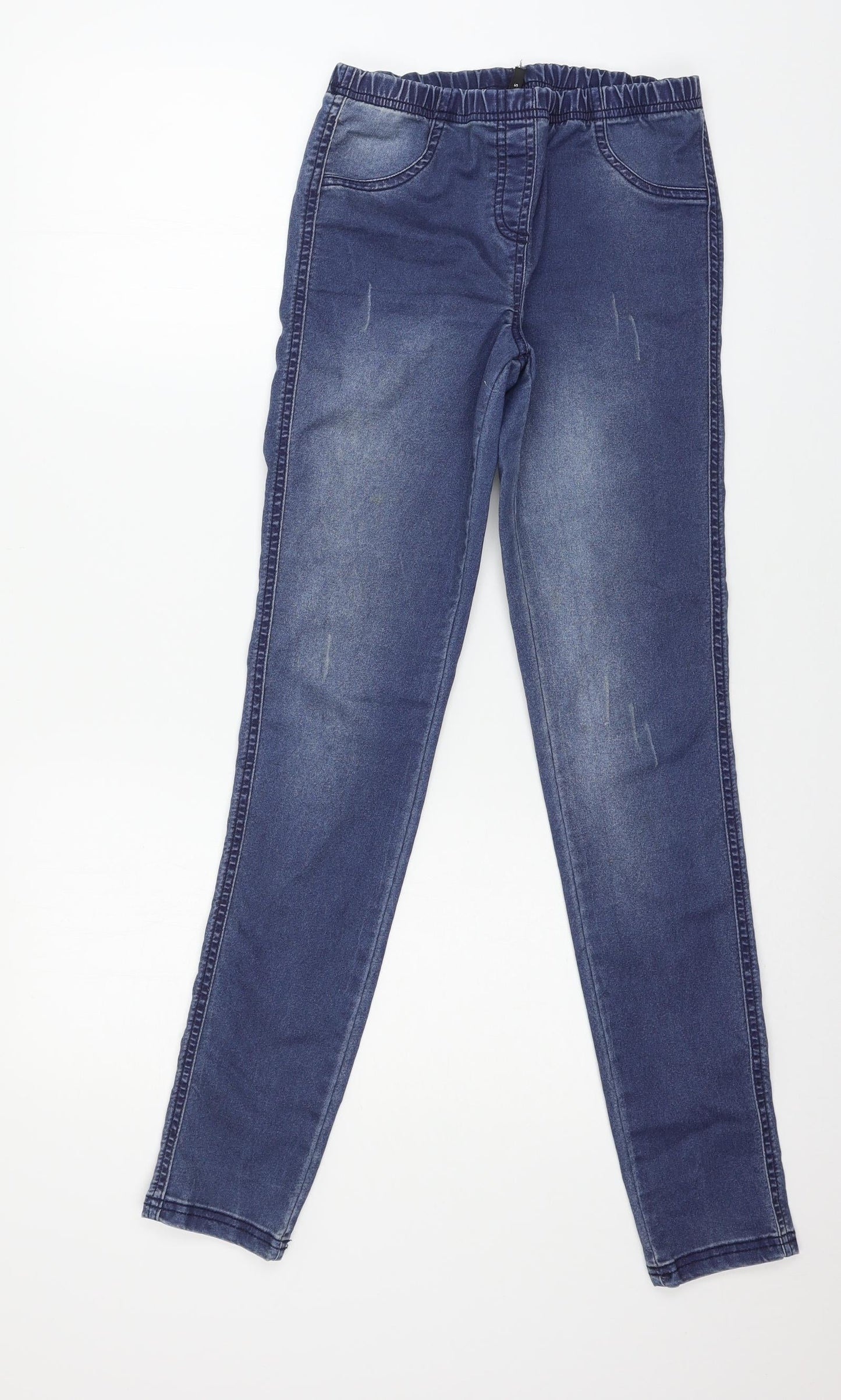 Womens UK Size S Preworn Regular Fit Jegging Blue Jeans