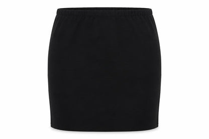 IX London Womens Black  Jersey A-Line Skirt Size 14