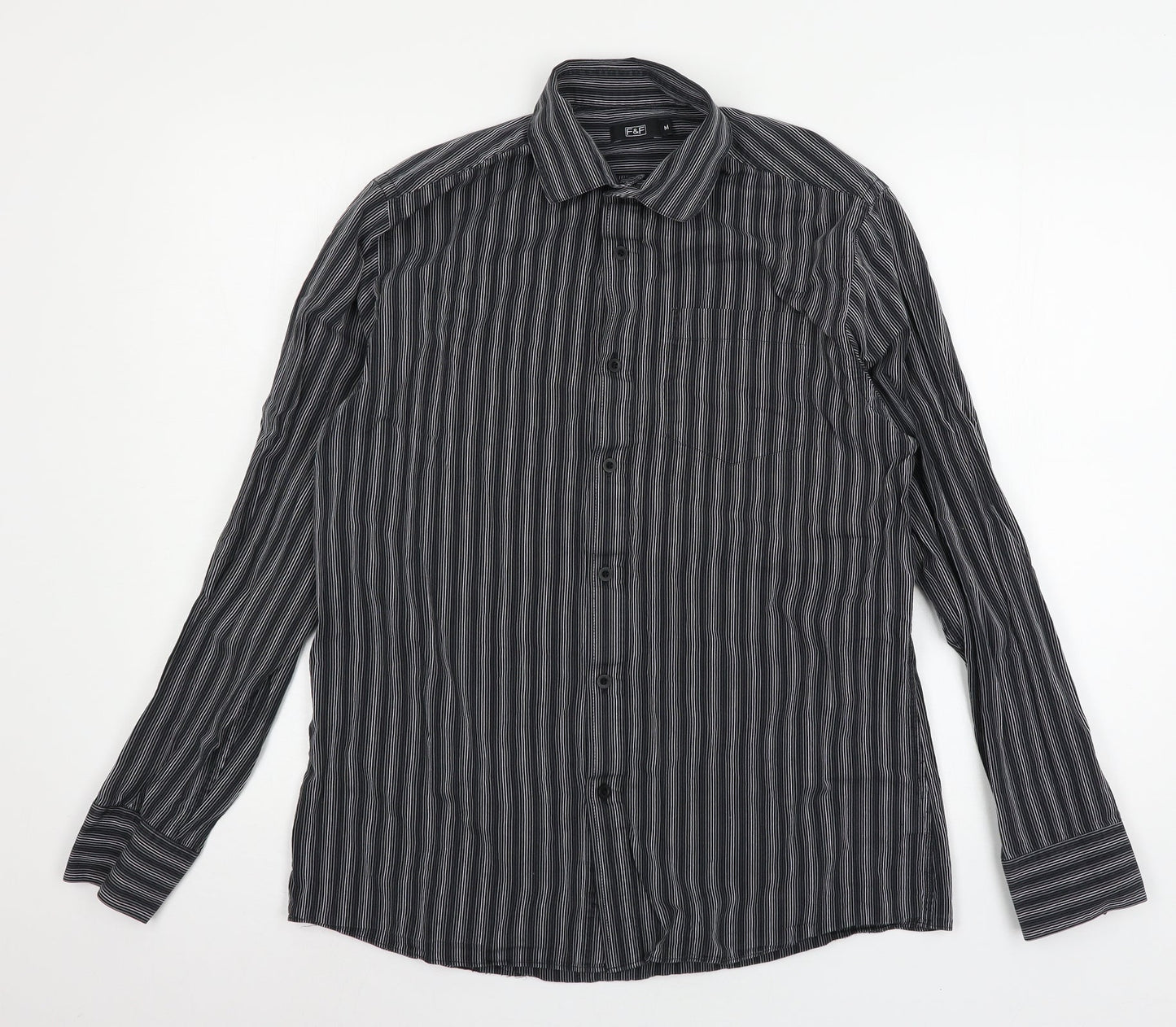 F&F Mens Grey    Button-Up Size M