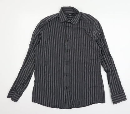 F&F Mens Grey    Button-Up Size M