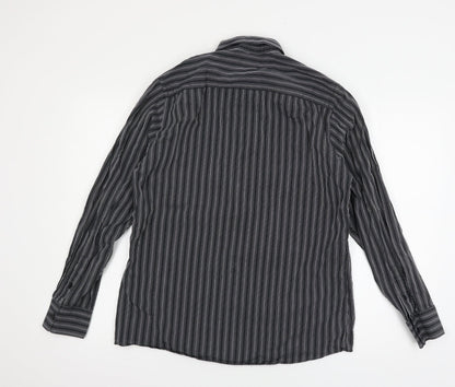 F&F Mens Grey    Button-Up Size M