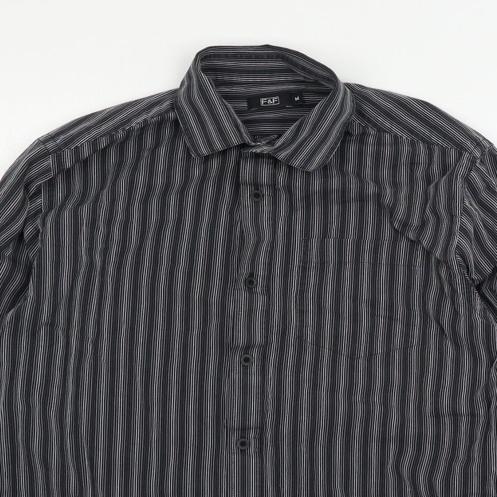F&F Mens Grey    Button-Up Size M