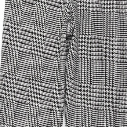 Studio  Womens Black Houndstooth Jersey Capri Leggings Size 8 L28 in
