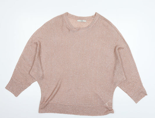 George Womens Pink  Knit Pullover Jumper Size 16