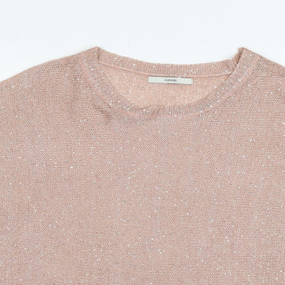 George Womens Pink  Knit Pullover Jumper Size 16
