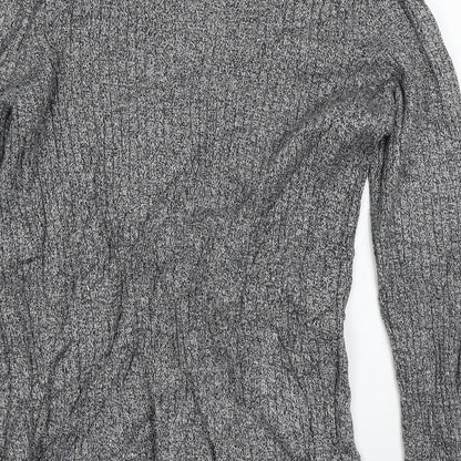 New Look Mens Grey  Knit Pullover Jumper Size M