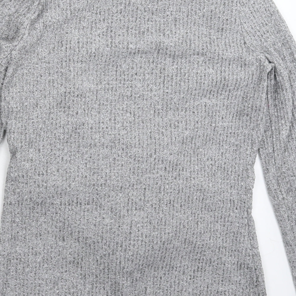 Womens UK Size 8 River Island Grey Pullover Jumper
