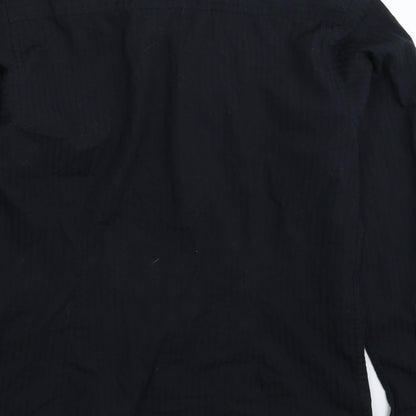 Mens UK Size M Cedar Wood State Black  Button-Up Long Sleeve Casual Shirt