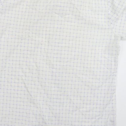 Mens UK Size M Connaught White  Button-Up Short Sleeve Casual Shirt