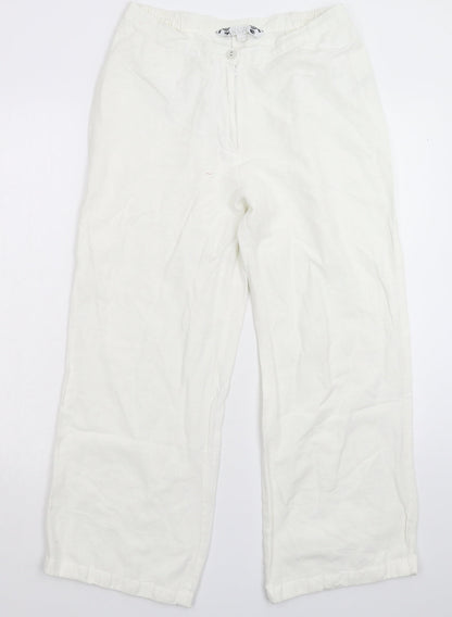 Joanna Hope Womens White   Trousers  Size 12 L25 in