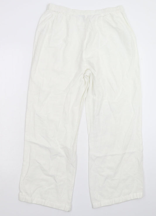 Joanna Hope Womens White   Trousers  Size 12 L25 in