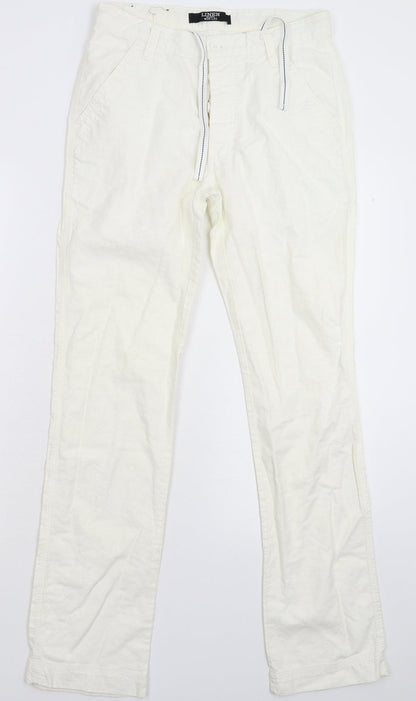 Denim & Co. Womens White   Trousers  Size 28 in L30 in