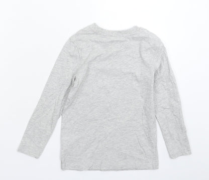 George Boys Grey   Basic T-Shirt Size 5-6 Years