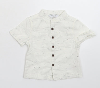 Primark Baby White   Basic Button-Up Size 9-12 Months