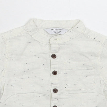 Primark Baby White   Basic Button-Up Size 9-12 Months
