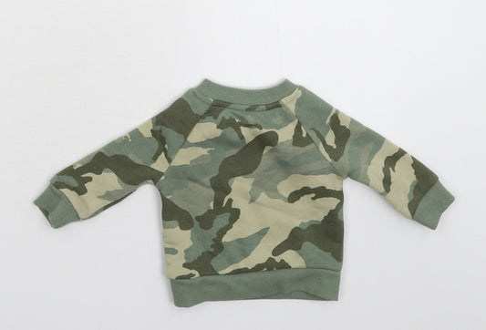 Primark Boys Multicoloured Camouflage  Pullover Jumper Size 0-3 Months  - Sweatshirt