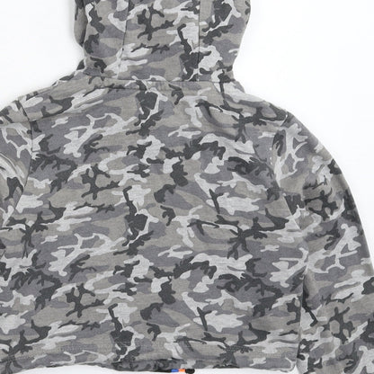 Marks and Spencer Girls Multicoloured Camouflage  Cape Hoodie Size 9-10 Years