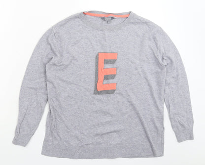 Womens UK Size S Principles Grey Pullover Jumper
