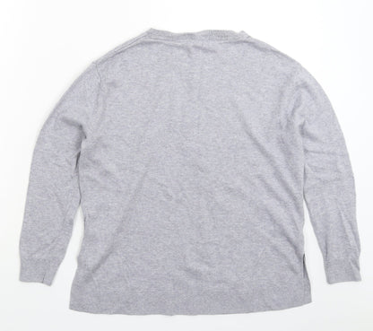 Womens UK Size S Principles Grey Pullover Jumper