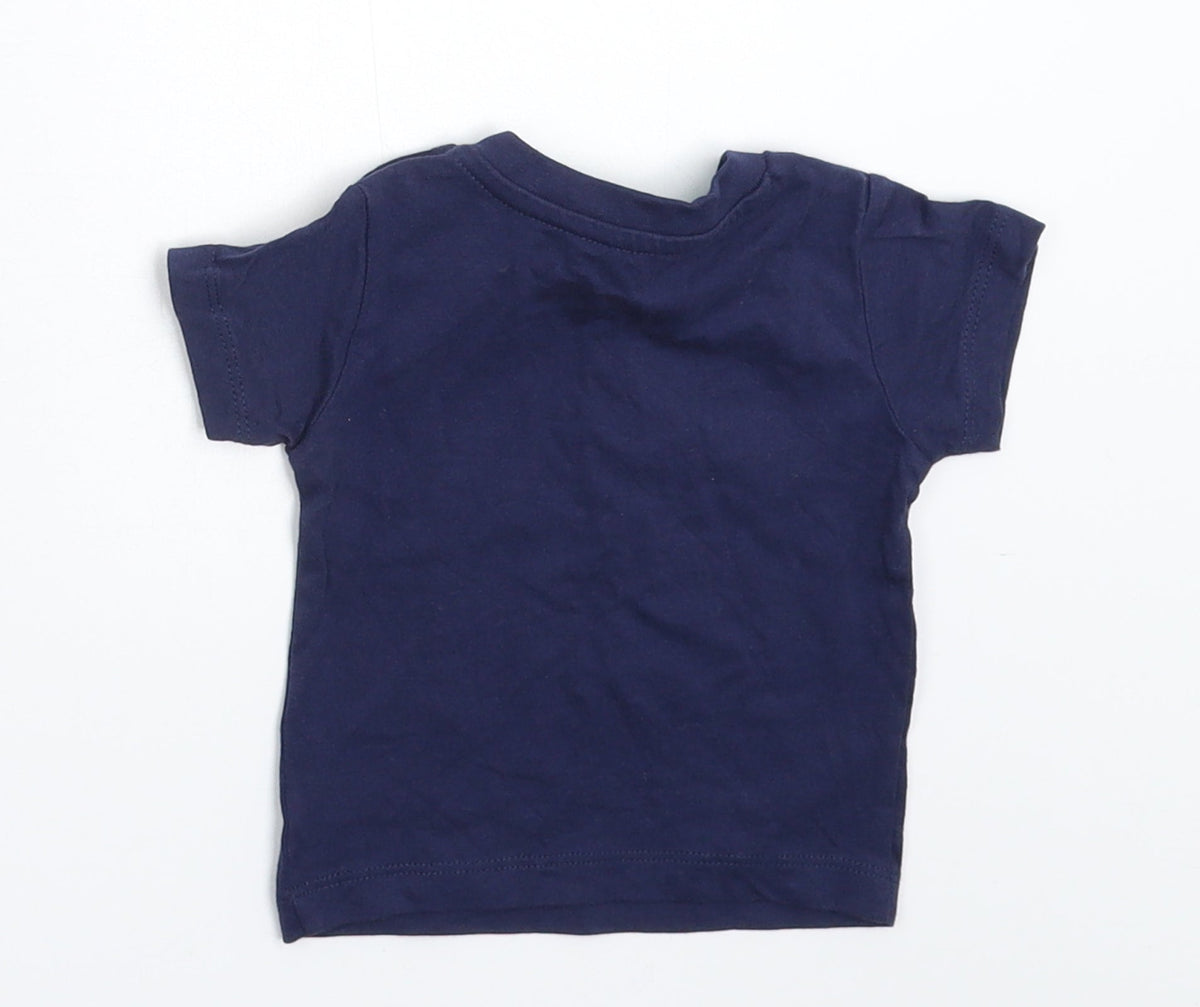 Matalan Baby Blue   Basic T-Shirt Size 0-3 Months