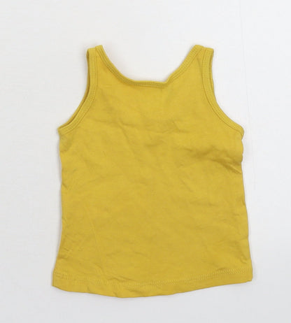 Primark Baby Yellow   Basic Tank Size 0-3 Months