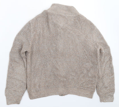 Atmosphere Womens Grey  Knit Bomber Jacket Jacket Size 12