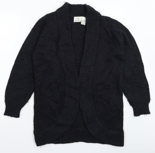 Hamells Womens Black  Knit Cardigan Jumper Size M