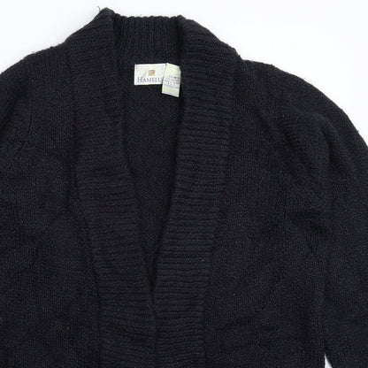 Hamells Womens Black  Knit Cardigan Jumper Size M