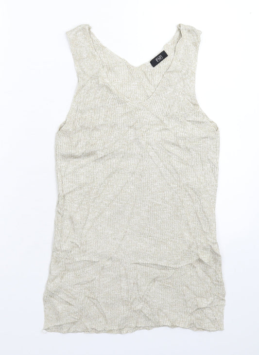 Womens UK Size 14 H&M Beige Pullover Jumper