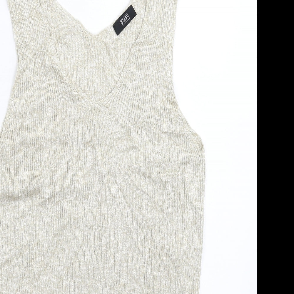 Womens UK Size 14 H&M Beige Pullover Jumper