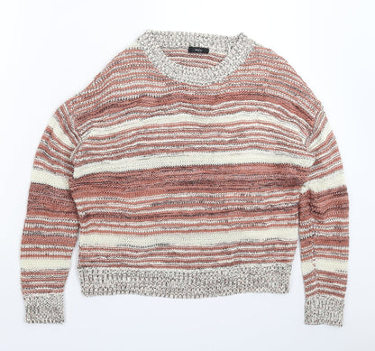 Womens UK Size 10 M&Co Beige Pullover Jumper