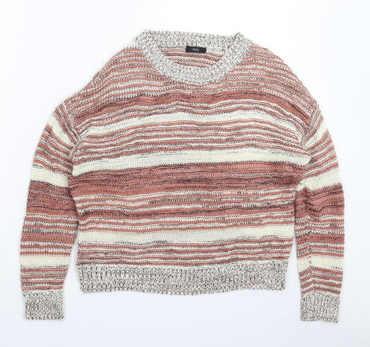 Womens UK Size 10 M&Co Beige Pullover Jumper