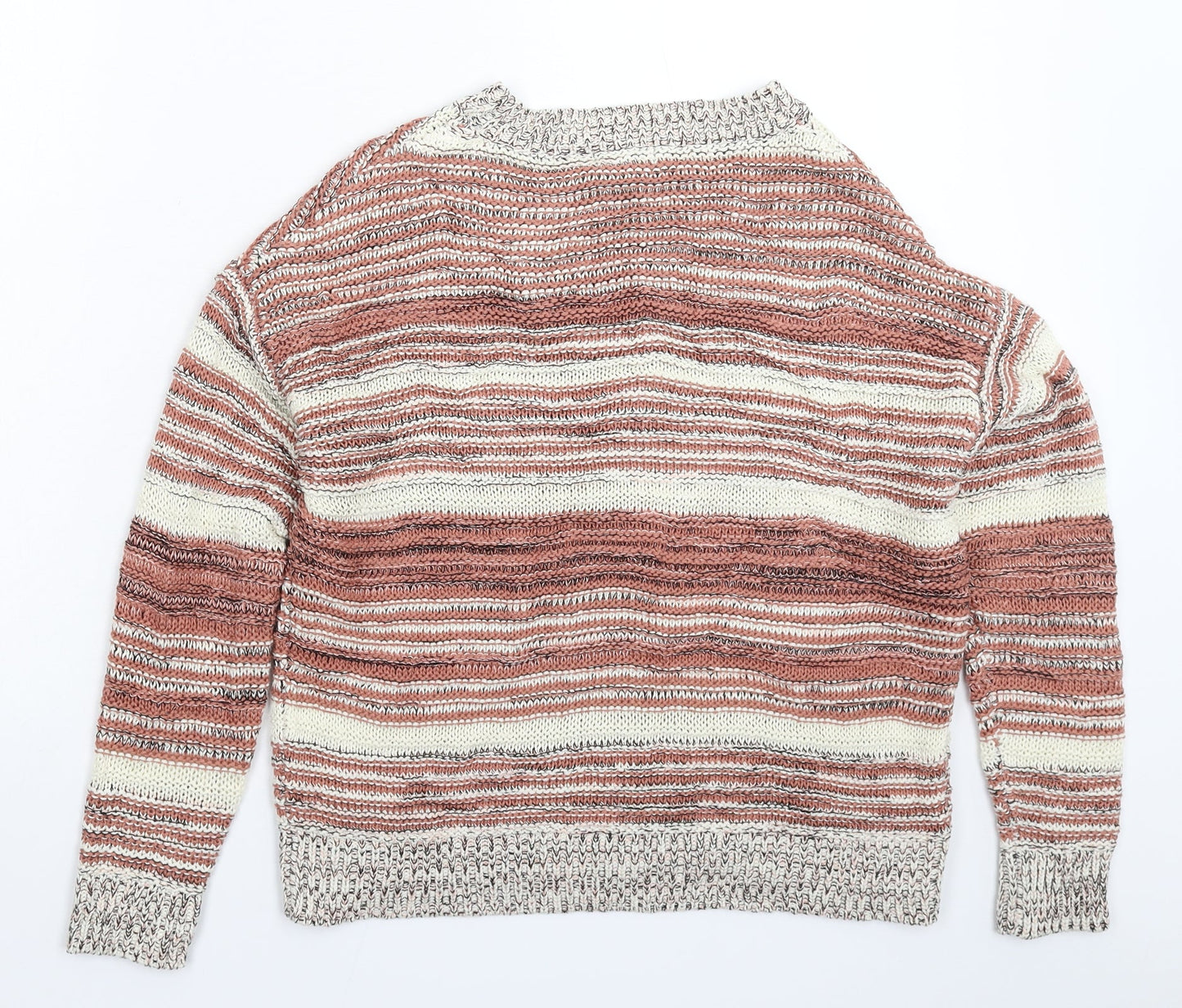 Womens UK Size 10 M&Co Beige Pullover Jumper