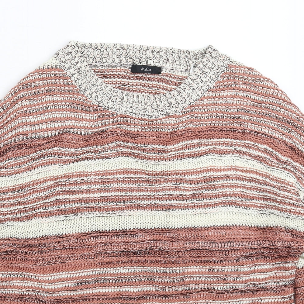 Womens UK Size 10 M&Co Beige Pullover Jumper