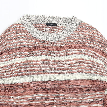 Womens UK Size 10 M&Co Beige Pullover Jumper