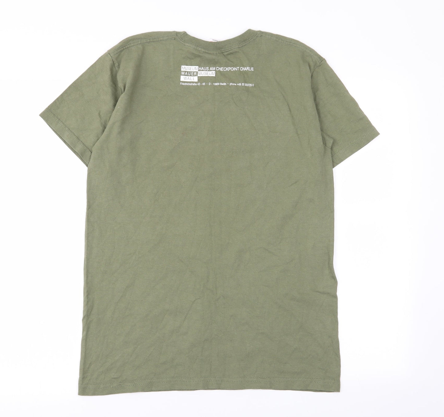Mens UK Size S Fruit of the Loom Green  T-Shirt