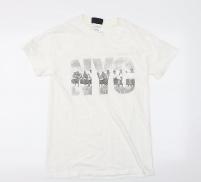 top of the rock Mens White    T-Shirt Size S