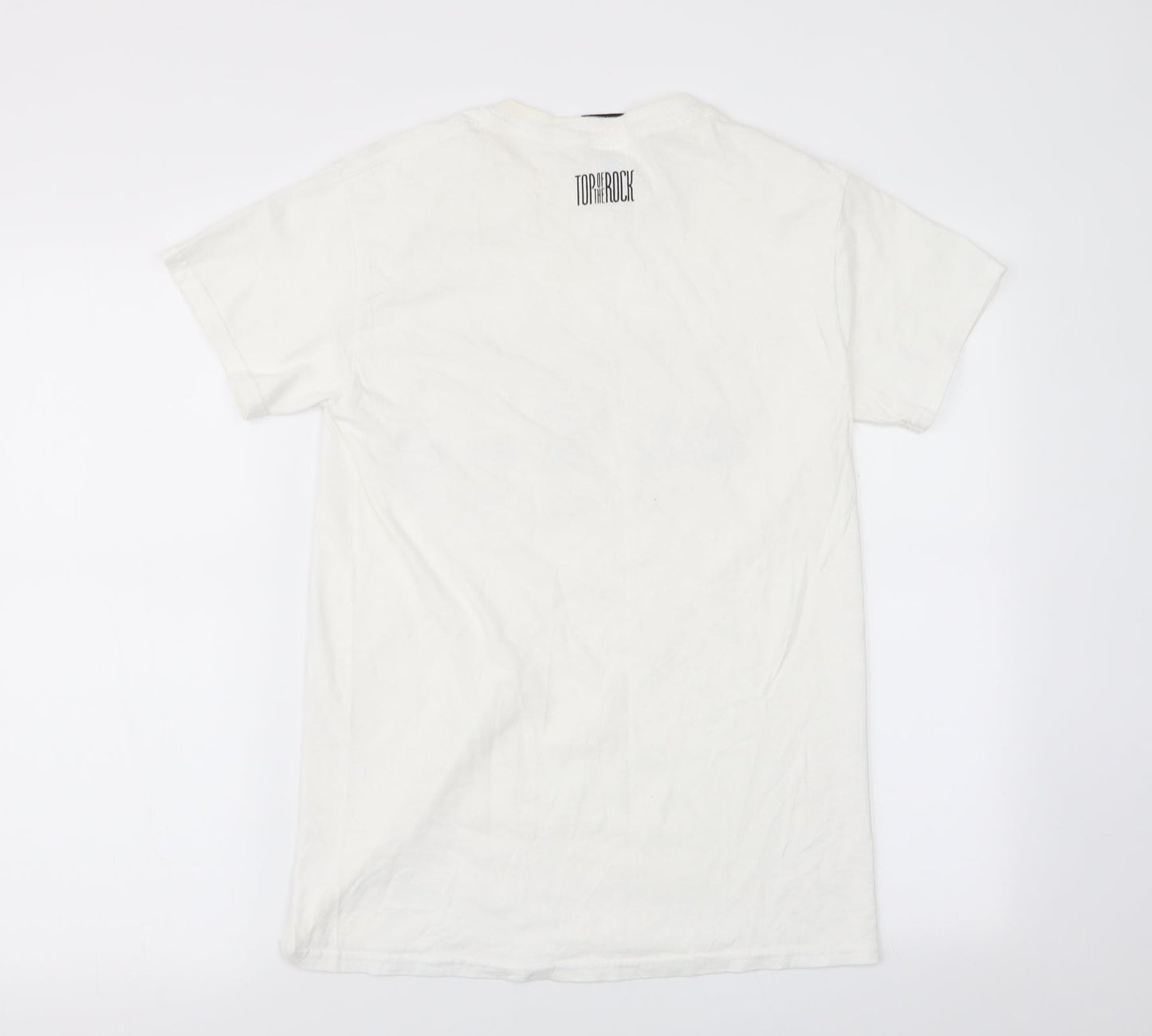 top of the rock Mens White    T-Shirt Size S