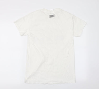 top of the rock Mens White    T-Shirt Size S