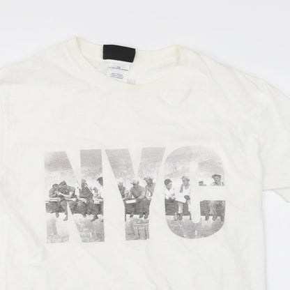 top of the rock Mens White    T-Shirt Size S