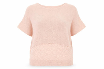 Womens UK Size L Apricot Pink Pullover Jumper
