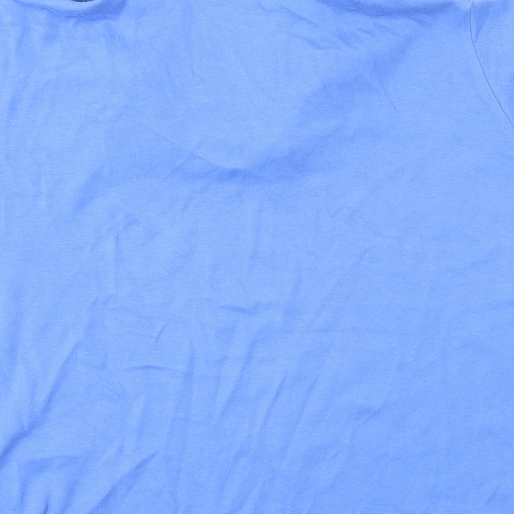 Womens UK Size 14 EWM Blue Basic Polo