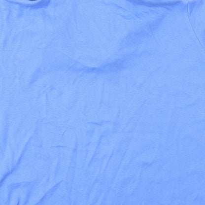 Womens UK Size 14 EWM Blue Basic Polo