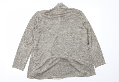 Womens UK Size 16 Charlotte Gold Green Basic T-Shirt