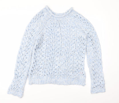 Womens UK Size XS Topshop Blue Pullover Jumper